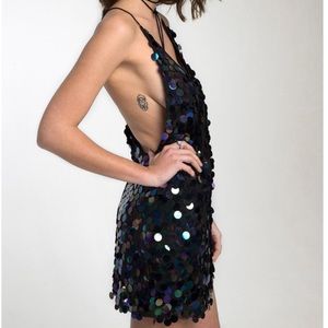 Sequin slip dress